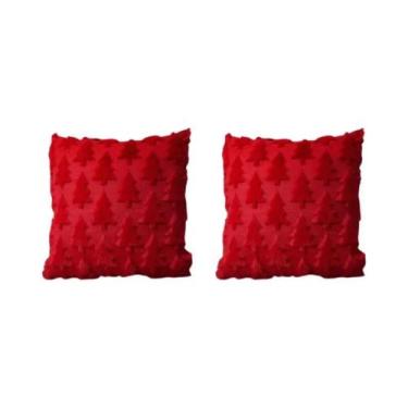 Imagem de Capa De Almofada Decorativa De Pelúcia De Natal Para Sofá, Sala De Est