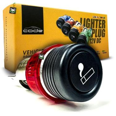 Imagem de Adaptador Tomada Carro Acendedor Carregador 12volts Vermelho - Tech On