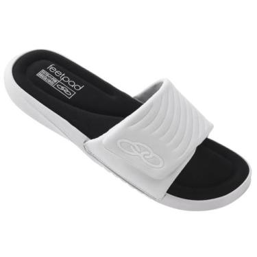 Imagem de Chinelo Gáspea Olympikus Melbourne 2 Masculino Branco, 43/44