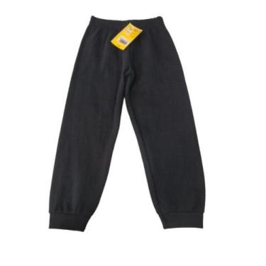 Imagem de Calça Moletom Flanelada Infantil - Maindra, Preto, 2