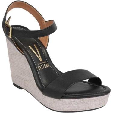 Imagem de Sandália Anabela Plataforma Brilho Tendência Moda Verão 6283.2000 Vizz