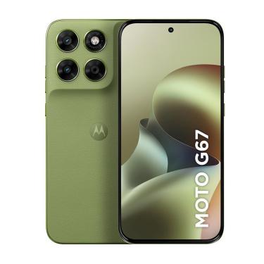 Imagem de Smartphone Motorola XT2621 G67 4GB 256GB Câmera 50MP 5G Android 16 Verde Claro