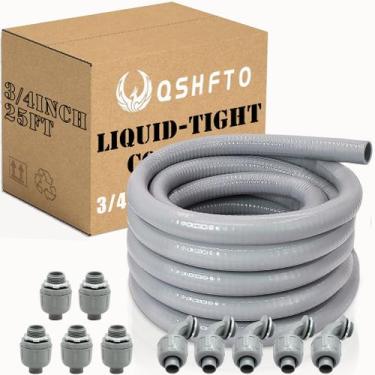 Imagem de Kit de Eletroduto Flexível Estanque a Líquidos QSHFTO 3/4" 7,5 m