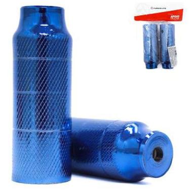Imagem de Pé de Apoio Bicicleta Pezinho Manobra Trolha Xadrez Azul - Absolute