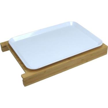 Imagem de Tábua de Corte Home&Co 4x36x26cm Bambu Natural para Cozinha Armazename