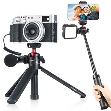 Imagem de Ulanzi MT-16 Tripé para Câmera de Mesa Mini Tripé de Selfie com Sapato Frio, Tripé de Viagem para Telefone 12 Canon G7X Mark III Sony ZV-1 RX100 VII A6600 Vlogging Filmmaking Live Streaming