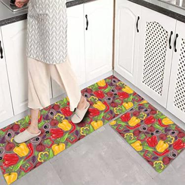 Imagem de jia cool 1 peça conjunto de tapetes de cozinha antiderrapante tapete para capacho de cozinha conjunto de tapete de corredor design (40,64 x 119,44 cm)