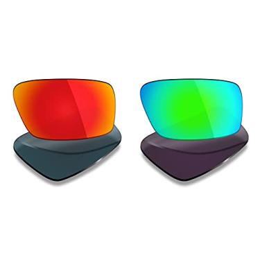 Imagem de 2 pares de lentes polarizadas de substituição da Mryok para óculos de sol Oakley Twitch – Opções
