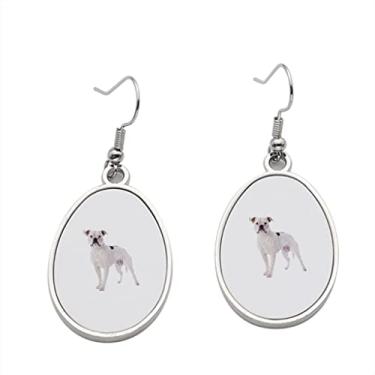 Imagem de Brinco de buldogue americano – Brincos com pingente de buldogue americano para meninas – Presente de festa de aniversário dos namorados