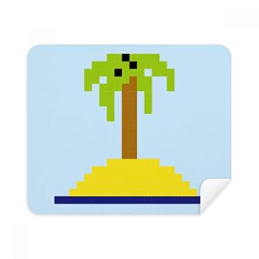 Imagem de Pano de limpeza de tela Summer Sail Coconut Tree Pixel 2 peças de tecido de camurça