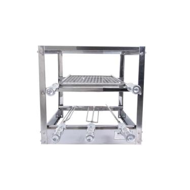 Imagem de Suporte de Inox para Churrasqueira 45x50