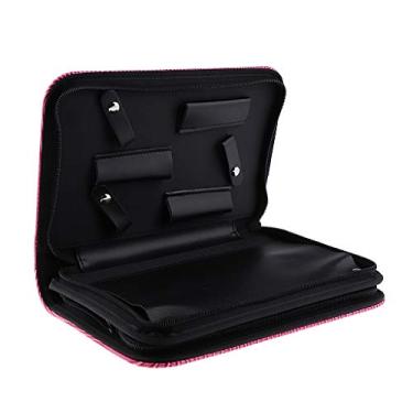 Imagem de Almencla Cabeleireiros Tesoura Bolsa Bolsa de Couro Coldre Bolsa - Rosa