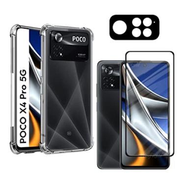 Imagem de Capa Anti Impacto Para Poco X4 Pro 5g + Película 3d + Película Proteção da Lente Câmera - (HARD GLASS STORE)
