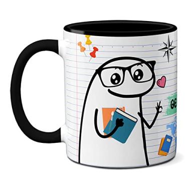 Imagem de Caneca Professor De Geografia Prova Fácil Pra Quem Estudou (Preta)
