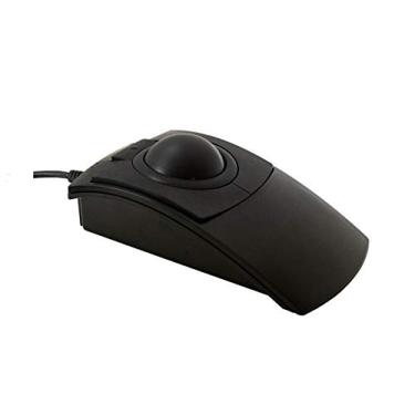 Imagem de X-keys O-Trac Trackball preto USB/PS2 com rastreamento opto-mecânico para controle de cursor, feito nos EUA