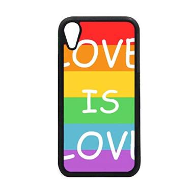 Imagem de Capa Rainbow Gay Lésbica Transgênero LGBT para iPhone XR para proteção de telefone Apple