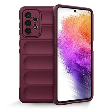 Imagem de Capa de telefone de silicone macio à prova de choque para Samsung S23 S22 Ultra S21 Plus FE Note 20 A73 A53 A23 A13 A52 A12 capa de pára-choque de airbag, vinho tinto, para Galaxy A23 4G