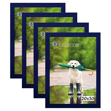 Imagem de Kit 4 Molduras Porta Retrato 20X30 Azul