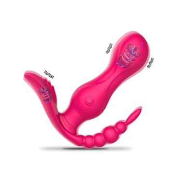 Imagem de Vibrador de Controle Remoto Sem Fio Anal Ponto G Clitóris Estimulador