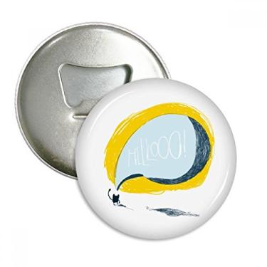 Imagem de Emblema multifuncional de abridor de garrafas de gato monstro alienígena no universo