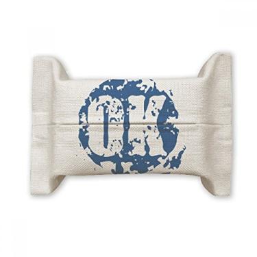 Imagem de Bolsa de linho de algodão com estampa de ilustração redonda OK Design