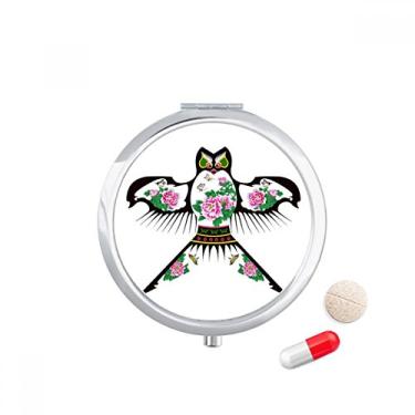 Imagem de Caixa de comprimidos com padrão de pipa tradicional da cultura chinesa