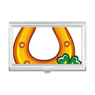 Imagem de Clover U Type Iron Ireland St.Patrick's Day Porta-cartões de visita Carteira de bolso