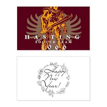 Imagem de Middle Age Culture Brave Saber Warrior New Year Festival Greeting Card Bless Message Present