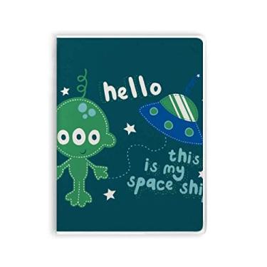 Imagem de Diário de capa macia para caderno Hello Alien Universe and Alien