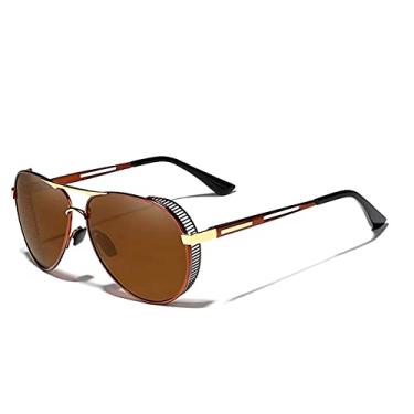 Imagem de Óculos de Sol Masculino Kingseven Estilo Piloto com Proteção Polarizados UV400 N7236 (2)