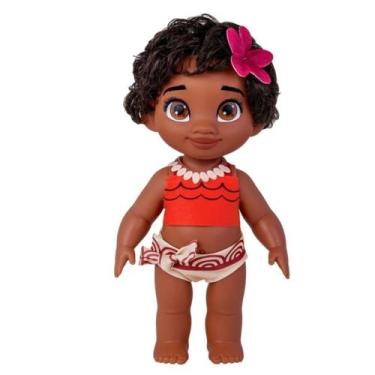 Imagem de Boneca Moana  Infantil Princesa Bebê Disney Brinquedo Macia Feita Vini