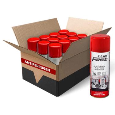 Imagem de Caixa 10 Refil Spray Desengripante Óleo Lubrificante 3 Em 1