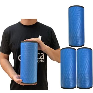 Imagem de Kit 3 Rolos Massagem Liberação Miofascial 30x12cm DF1076 Azul Royal Dafoca Sports