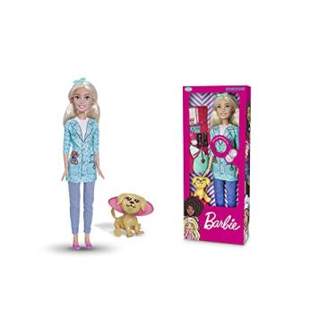 Imagem de Pupee Large Doll Veterinária Com 12 Frases Barbie Profissões Mattel