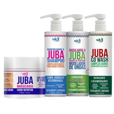 Imagem de Kit Widi Care Juba Máscara Shampoo, Co Wash, Ondulando e Máscara
