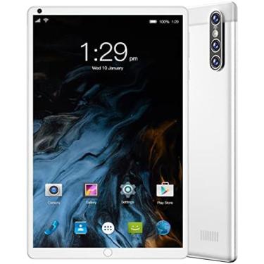 Imagem de Tablet De 10 Polegadas, 8 GB De RAM, ROM De 128 GB, Android 10.0, Tela IPS HD, Processador Octa-core, GPS, FM, Tipo C, WiFi 2.4 E 5G, Alto-falantes Duplos-Tablet Android,Branco,HaoAMZ