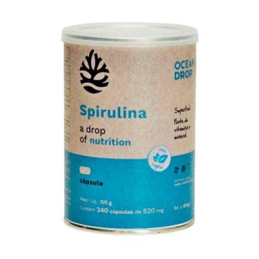 Imagem de Super Alimento Spirulina A Drop Of Nutrition - Ocean Drop - 240 Cápsul