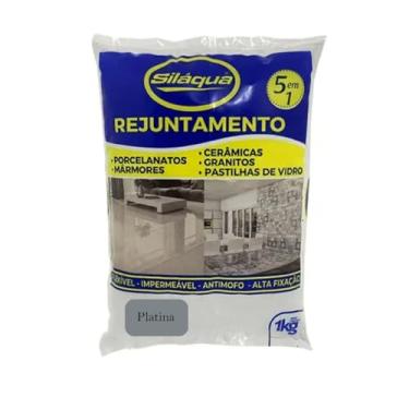 Imagem de Rejunte 1kg 5x1 Porcelanatos Cerâmica Piscina - Platina