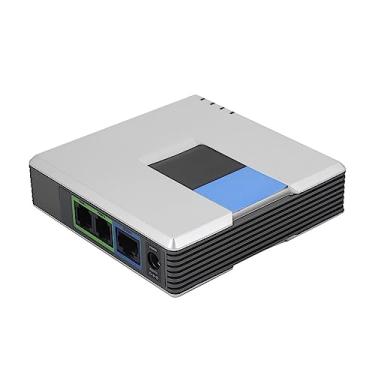 Imagem de Adaptador de Gateway VoIP de 2 Portas, Adaptador de Telefone de Voz sobre IP para Chamadas Globais Gratuitas e de Longa Distância Com Cabo de Rede, Suporte Ao Protocolo SIP V2