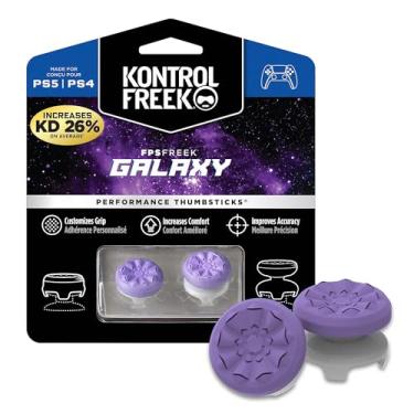 Imagem de KontrolFreek Galaxy Purple para Playstation 4 e Playstation 5 | Performance Thumbsticks | 1 High-Rise, 1 Mid-Rise | Roxo