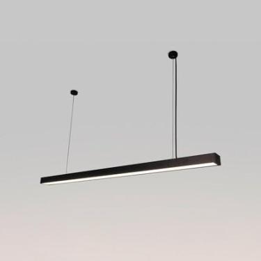 Imagem de Luminária Pendente Led Retangular Perfil Linear 24w 3000k