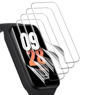 Imagem de Kit 3x Películas Gel Transparente Silicone Compatível com Xiaomi Band 8 Active