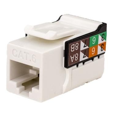 Imagem de CAT6 RJ45 chaveiro, série V-Max - cor branca - (pacote com 50)