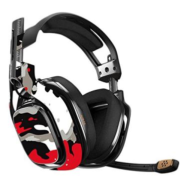Imagem de Fone de ouvido para jogos MightySkins Skin compatível com Astro A40, Astro A40, Red Camo