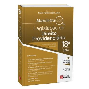 Imagem de Legislação de Direito Previdenciário - Coleção Maxiletra - 2024 18ª Edição