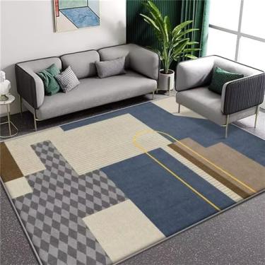 Imagem de Tapete de veludo para sala de estar, quarto, cama, casa, sala de estar, estudo, janela, mesa de café, pelúcia, estilo 5, 1200mm x 1600mm