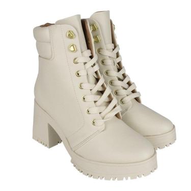 Imagem de Coturno Vizzano White Berlim Feminino-Feminino