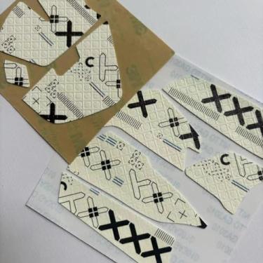 Imagem de Capa completa de fita antiderrapante para mouse compatível com Logitech G502 x mouse para jogos (G502 x branco)
