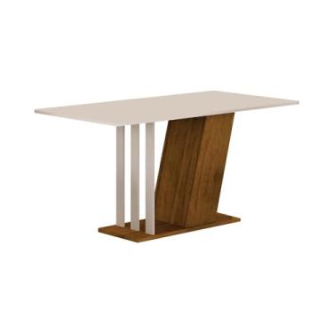 Imagem de Mesa de Jantar Miami 160cm Yescasa Freijó/Off