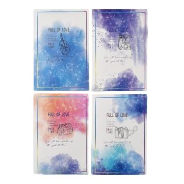 Imagem de Joucien Caderno de linha de costura de superfície macia, livro de lição de casa para estudantes, caderno de sala de aula, caderno de linha horizontal de linha de costura-B5 Deep in the Starry Sky - 4